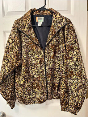 EVR Animal Print Jacket in Brown & Black